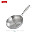 Stainless Steel Frying Pan, NonStick Pan Fried Steak Pot  Uncoated Kitchen