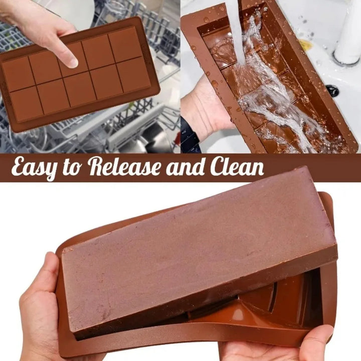 Chocolate Bar Molds Silicone Bars Break Apart Wax