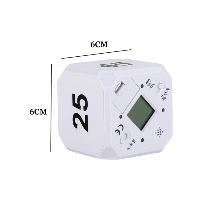 Productivity Cube Timer Gravity Sensor Flipping LED Display