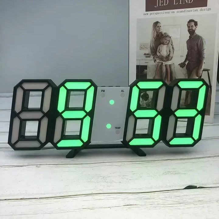 3D Digital Wall Clock Decoration for Home