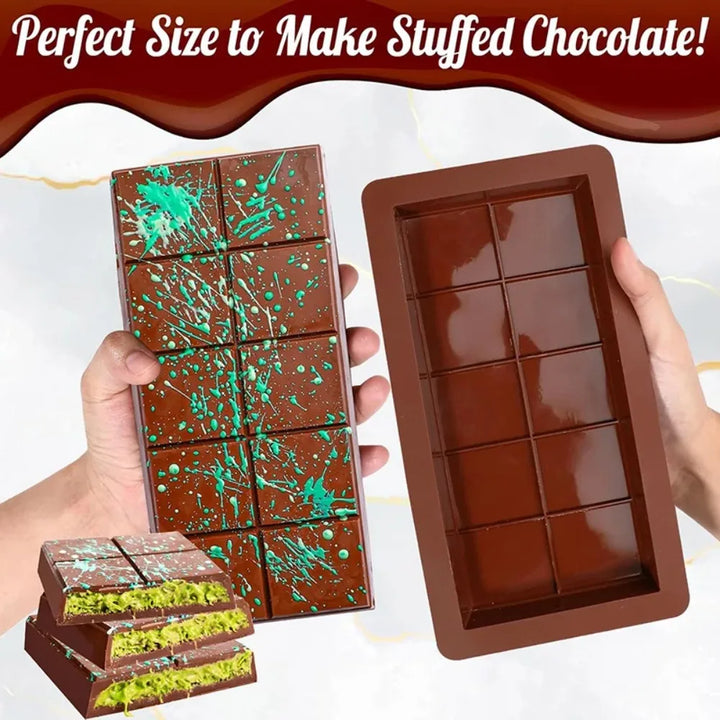 Chocolate Bar Molds Silicone Bars Break Apart Wax