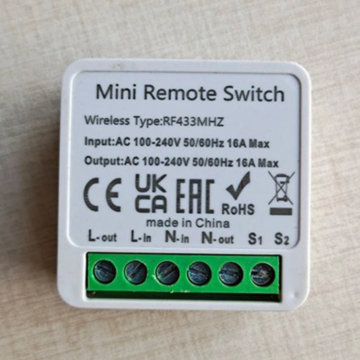 Smart Switch Mini DIY Wireless Remote Control RF 433 MHz