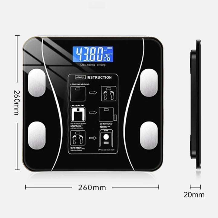 Smart Body Fat Scale Wireless LED Digital