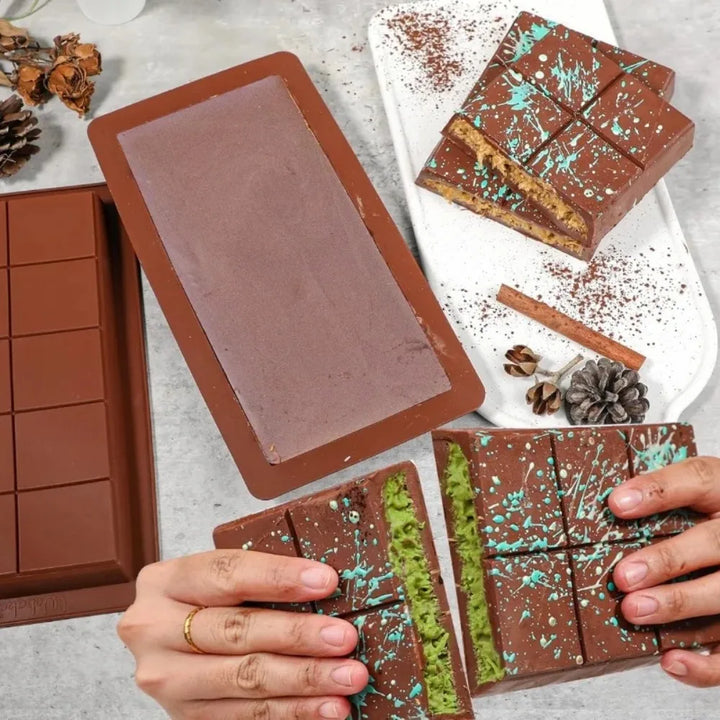 Chocolate Bar Molds Silicone Bars Break Apart Wax