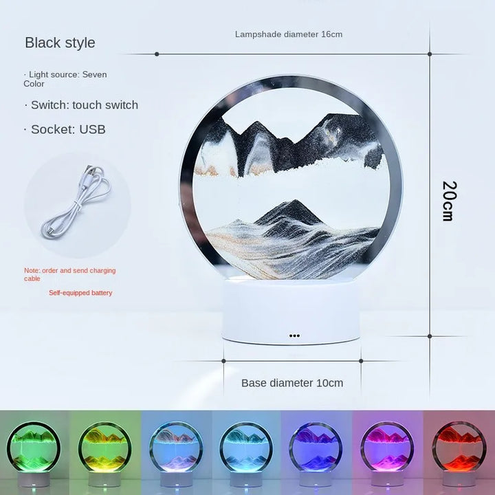 LED RGB Sandscape Lamp 3D