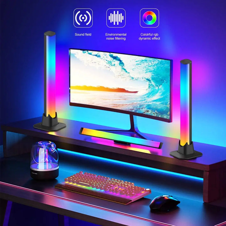 Smart RGB LED Light Bars Night Light with Bluetooth