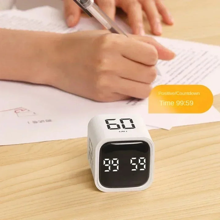 Productivity Cube Timer Gravity Sensor Flipping LED Display