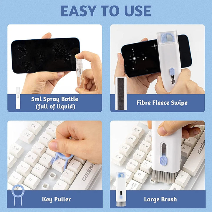 7-in-1 Keyboard Cleaning Kits Airpods Cleaner Headset Cleaner