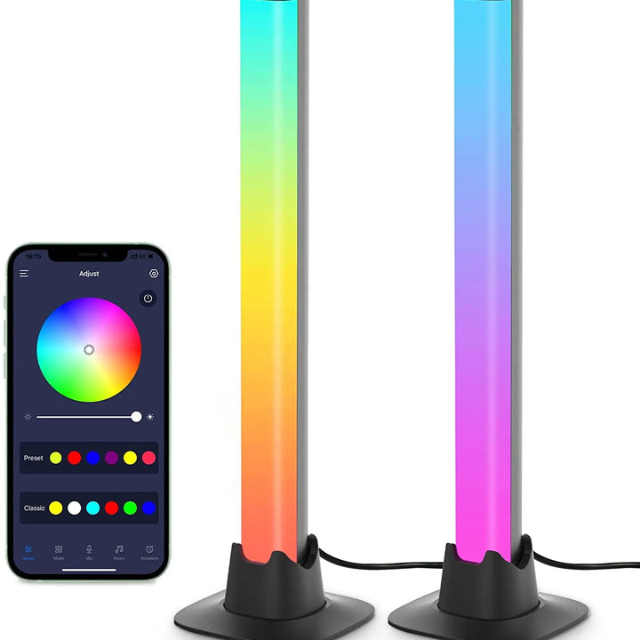 Smart RGB LED Light Bars Night Light with Bluetooth