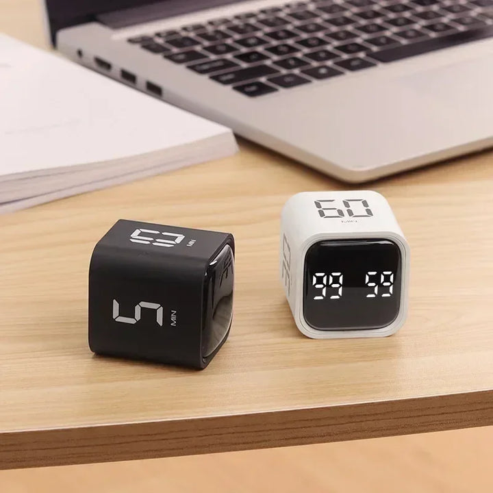 Productivity Cube Timer Gravity Sensor Flipping LED Display