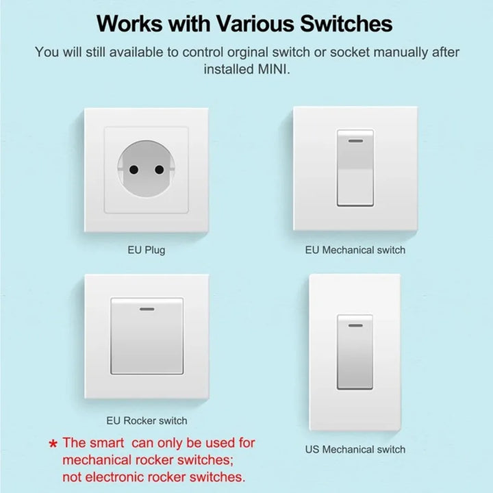 Smart Switch Mini DIY Wireless Remote Control RF 433 MHz